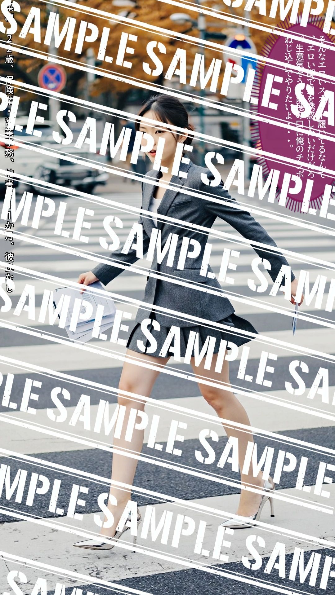 生足美脚OL、書類運びを見つめる僕の視線 vol.1 - サンプル画像 7