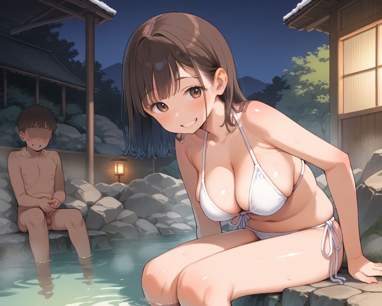 巨乳ロリっ娘 卑猥ばけぇしょん - サンプル画像 2