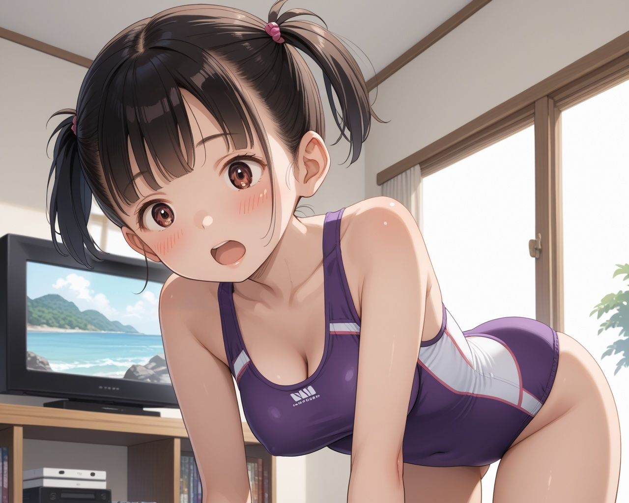 巨乳ロリ卑猥温泉 水着孕ませプレイ - サンプル画像 6