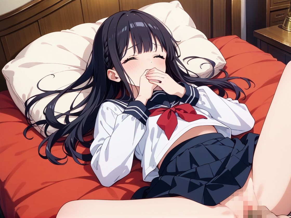 育ちのいいセーラー服お嬢様女子校生を声の出せない状況で脅迫レ●プしてやった - サンプル画像 2