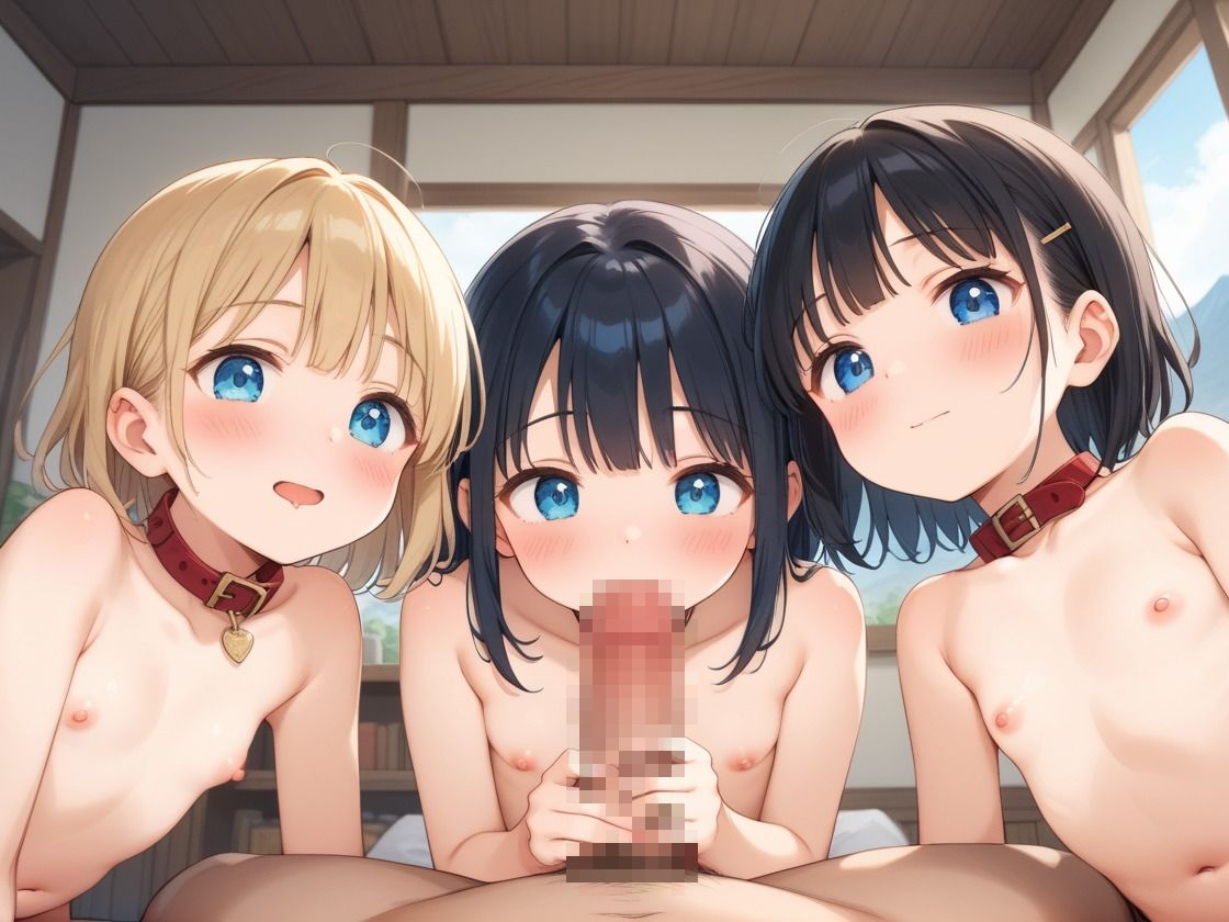 つるぺたのロリ少女を集団種付けしました - サンプル画像 3