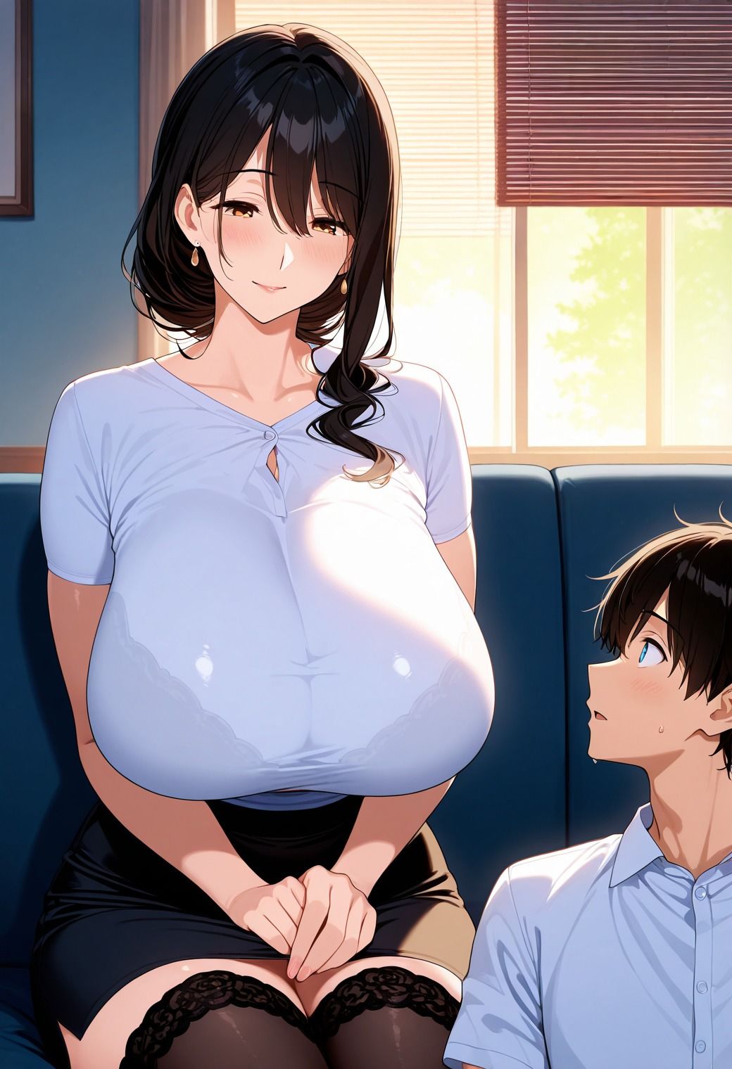 隣のおしとやかな爆乳人妻は性処理便器 - サンプル画像 6
