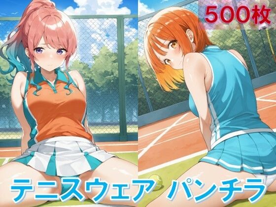 テニスウェアで開脚パンチラ