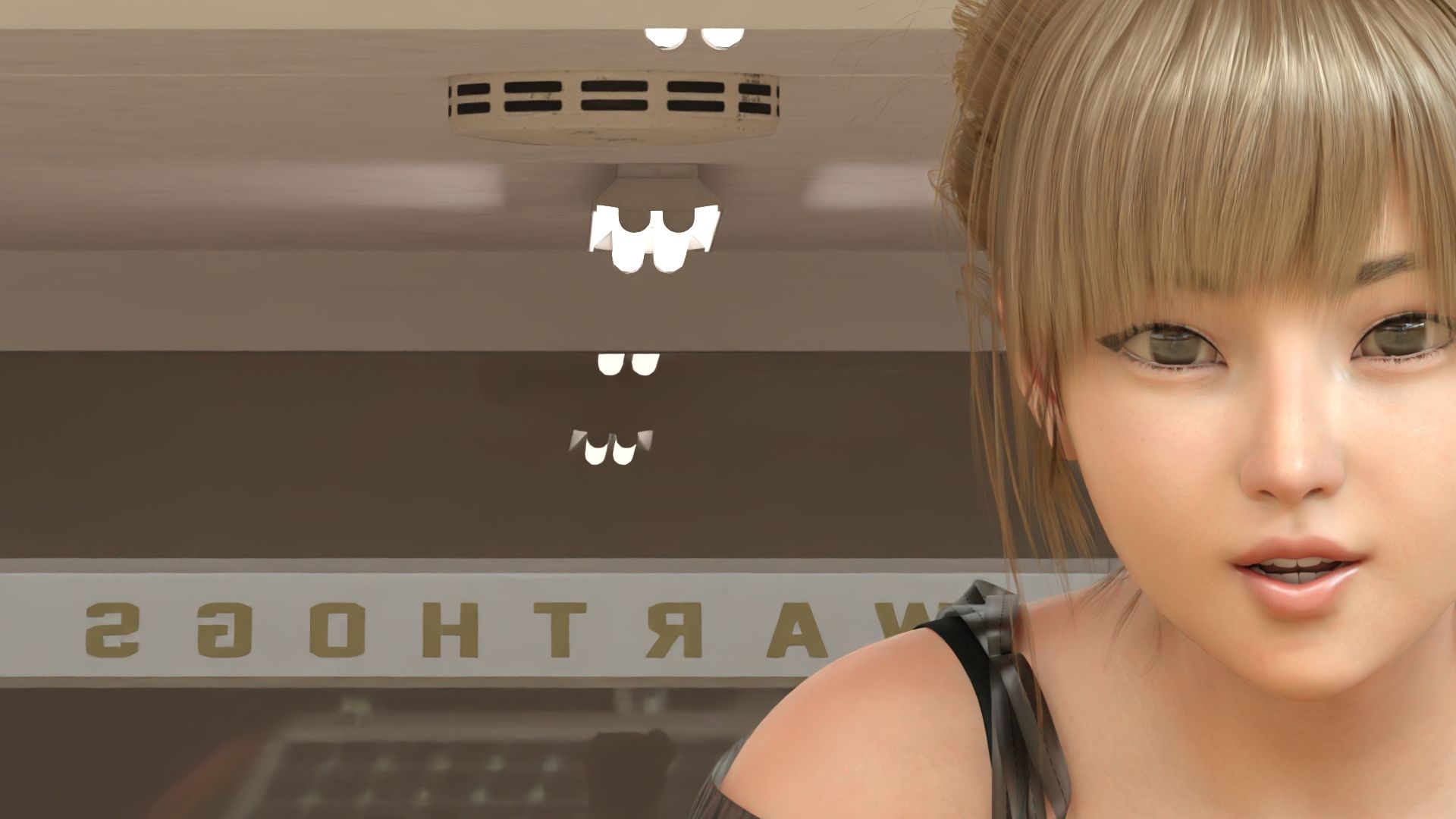 【▲100】生徒会長 一ノ瀬廻里・朝の全校演説後の準備運動『珍粕体操（ちんかすたいそう）』  Vol.002（PV02:ピンクサテン地ストライプパンティ編） - サンプル画像 4