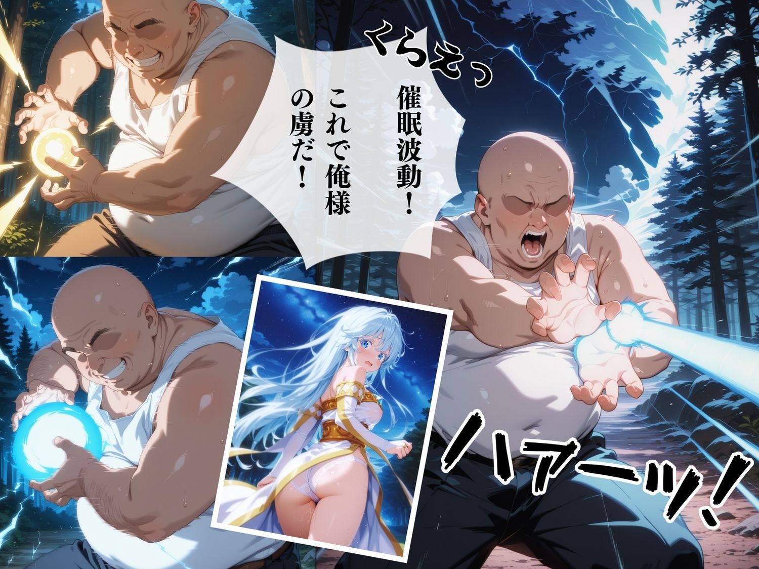 【完全敗北】エルファリア・アルヴィス・セルフォ◯ト 〜深窓の氷姫は種付けオジサンの玩具に〜 - サンプル画像 3