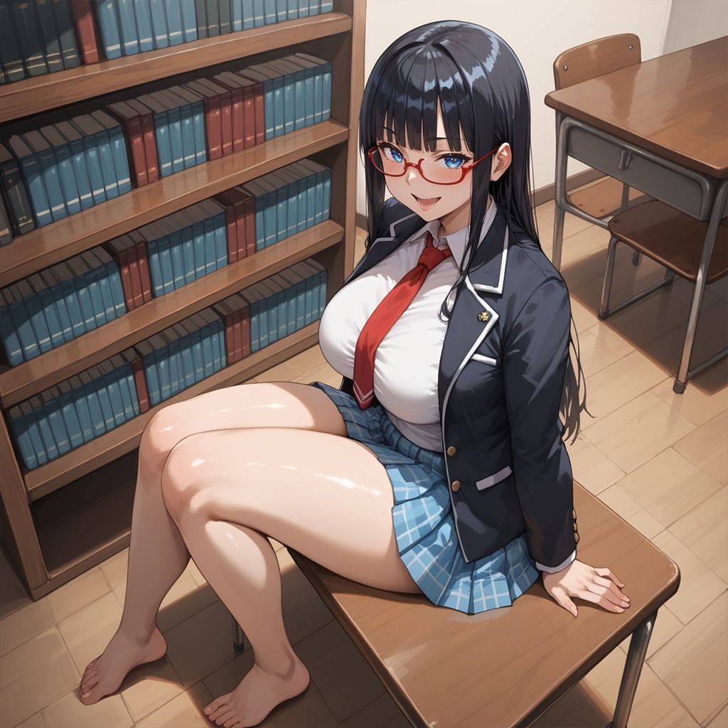 小悪魔委員長と秘密の図書館 - サンプル画像 9