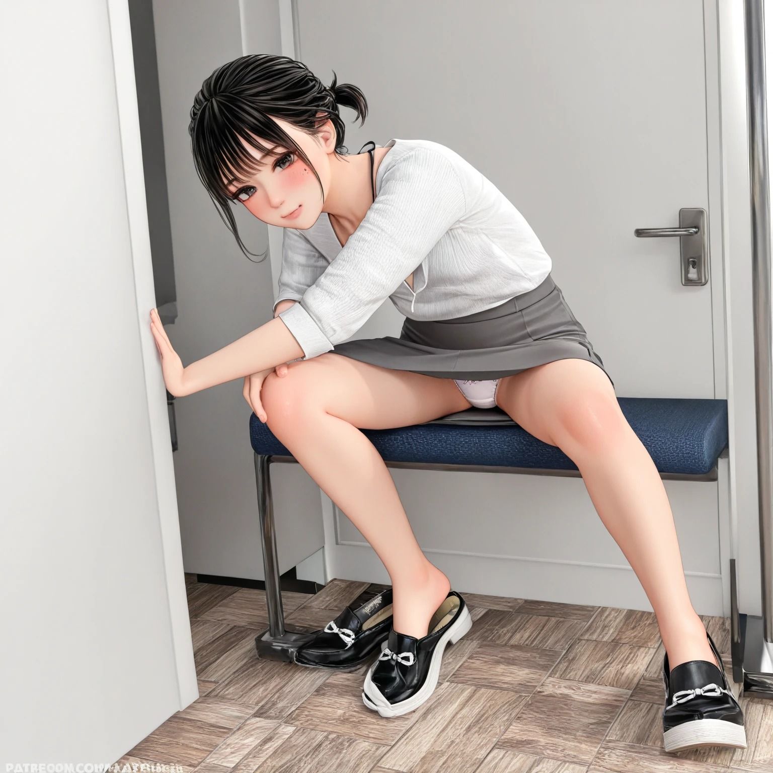 会社内のパンチラ - サンプル画像 2