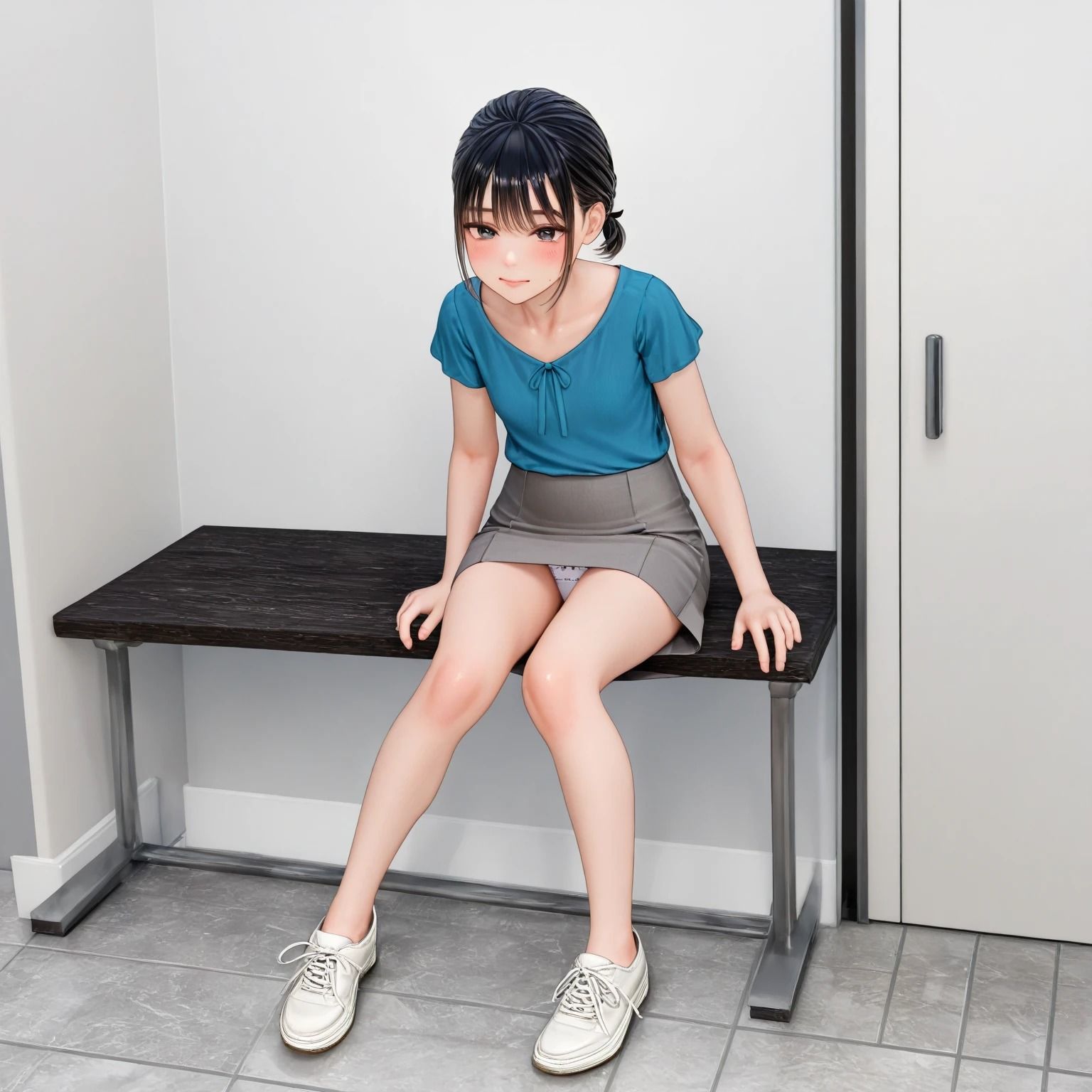 会社内のパンチラ - サンプル画像 4