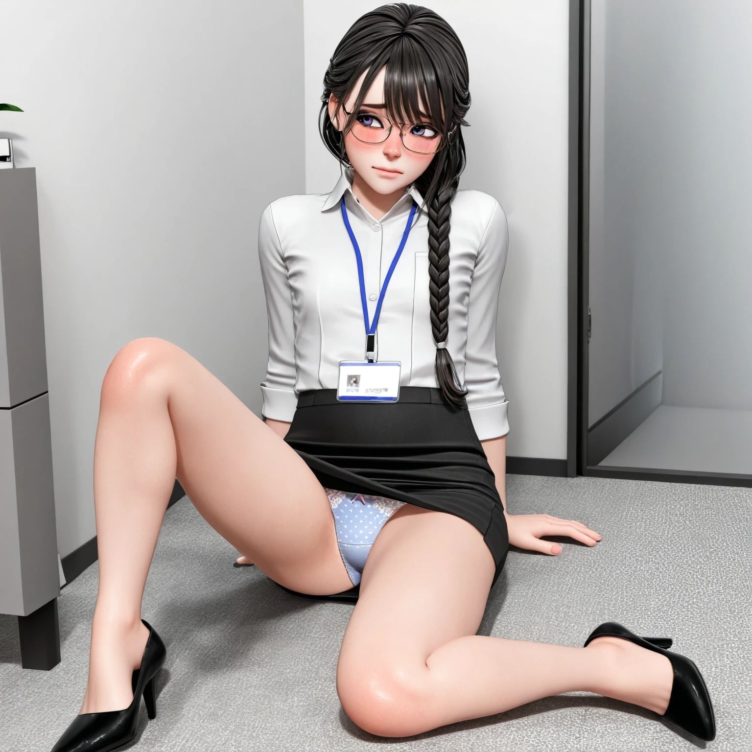 会社内のパンチラ - サンプル画像 7