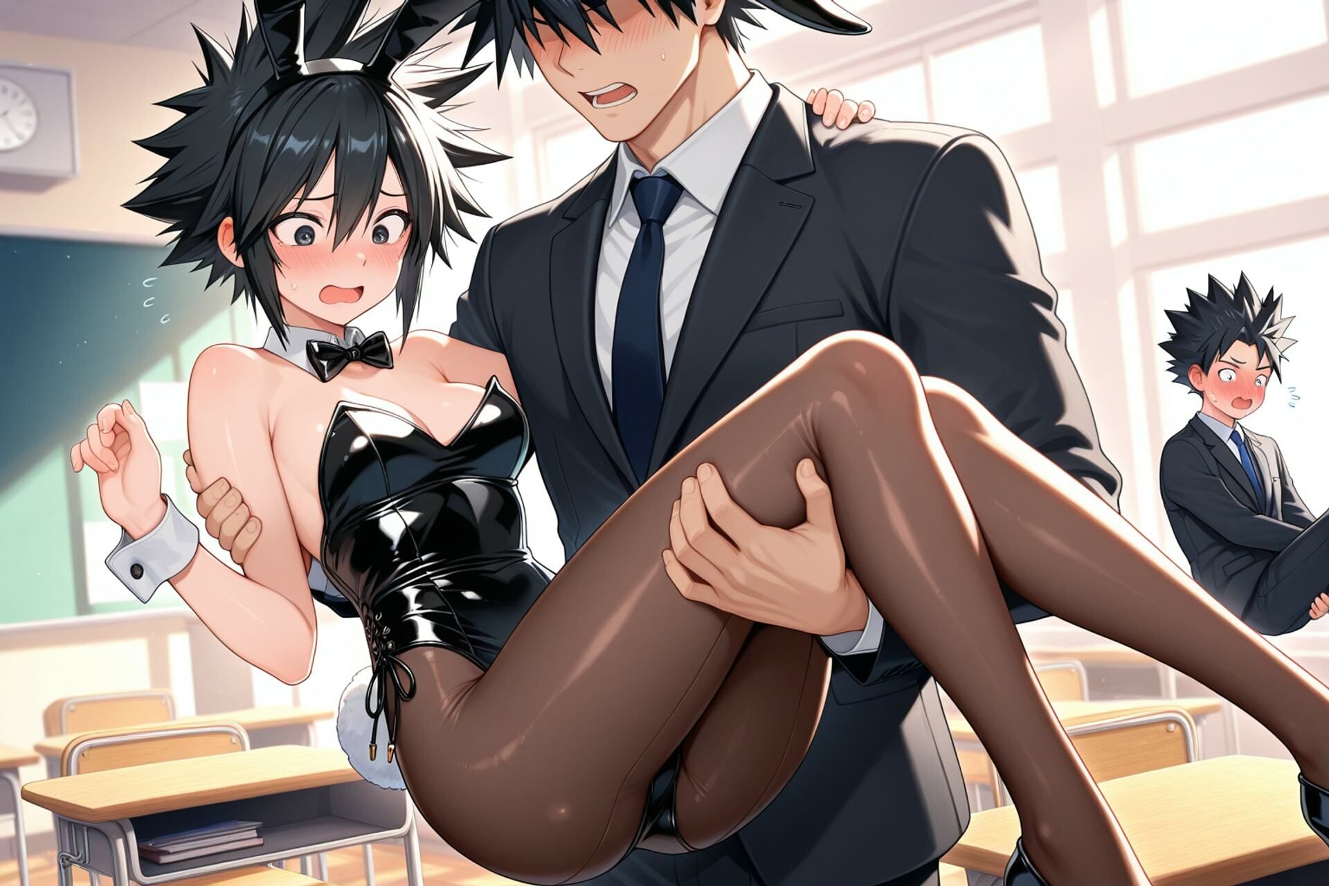 謎の能力でバニーガールにされちゃった人たちの画集 - サンプル画像 6