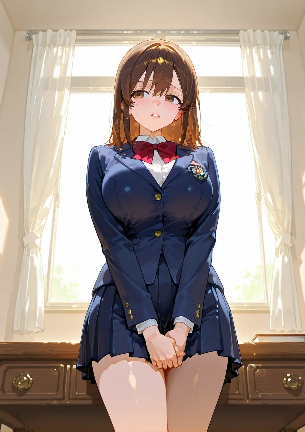 極悪寝取り校長 〜好きな人と電話させながら秘密の身体検査セックス〜 - サンプル画像 1