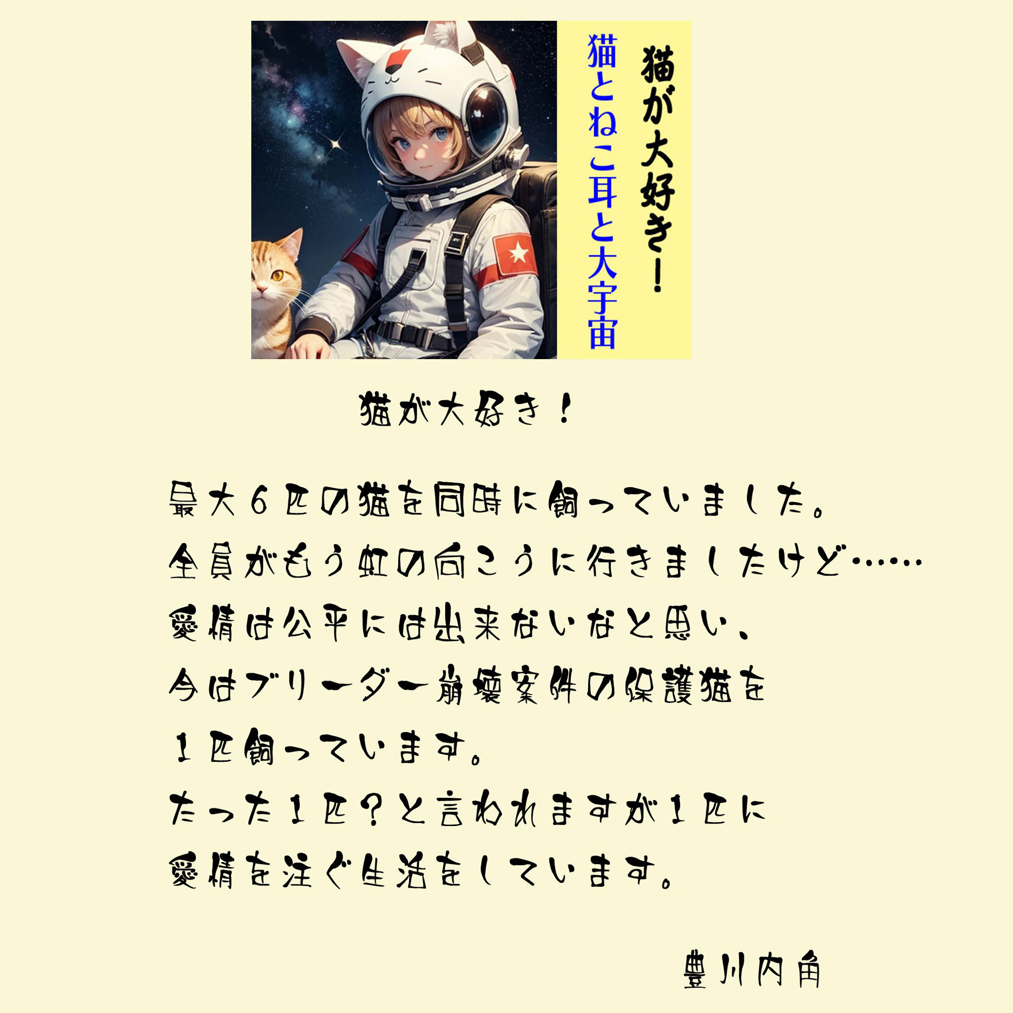 猫が大好き！猫とねこ耳と大宇宙 - サンプル画像 1