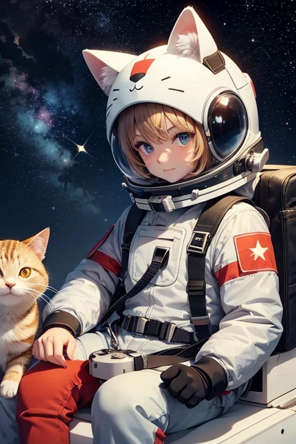 猫が大好き！猫とねこ耳と大宇宙 - サンプル画像 2