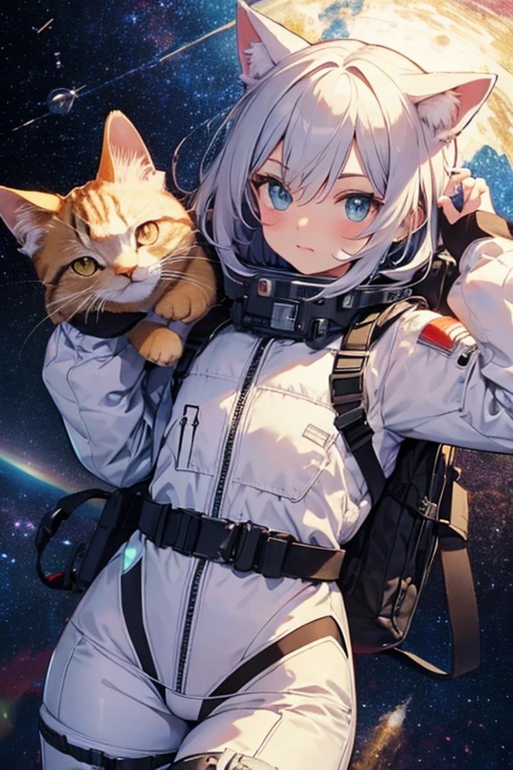 猫が大好き！猫とねこ耳と大宇宙 - サンプル画像 6