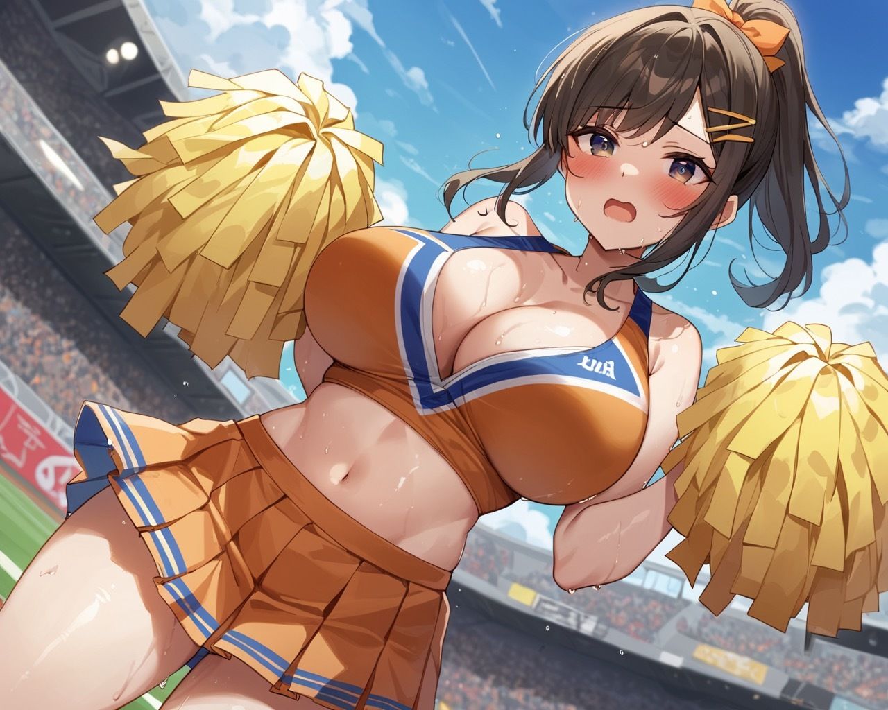 爆乳チアガール！勝利したチームのご褒美SEX！ - サンプル画像 4