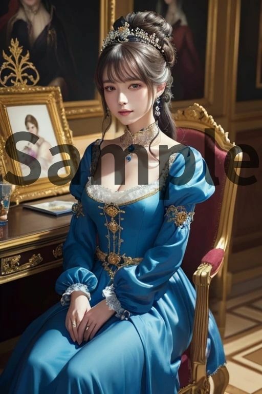 AAS 美女×お姫様【AIグラビア写真集】オーバー200 アメージングAI画像シリーズ - サンプル画像 8