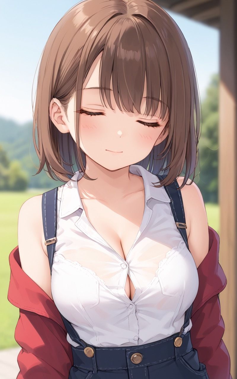 バイト先の子がノーブラで誘惑してくる - サンプル画像 1