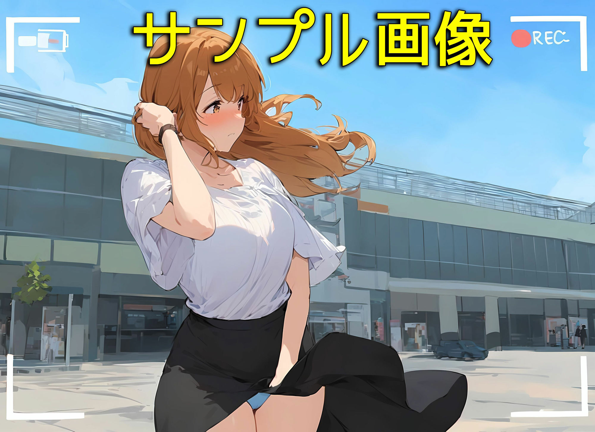 僕はいつも清楚系女子の下着でオナニーをしている3  風でスカートがめくれてしまった編 - サンプル画像 6
