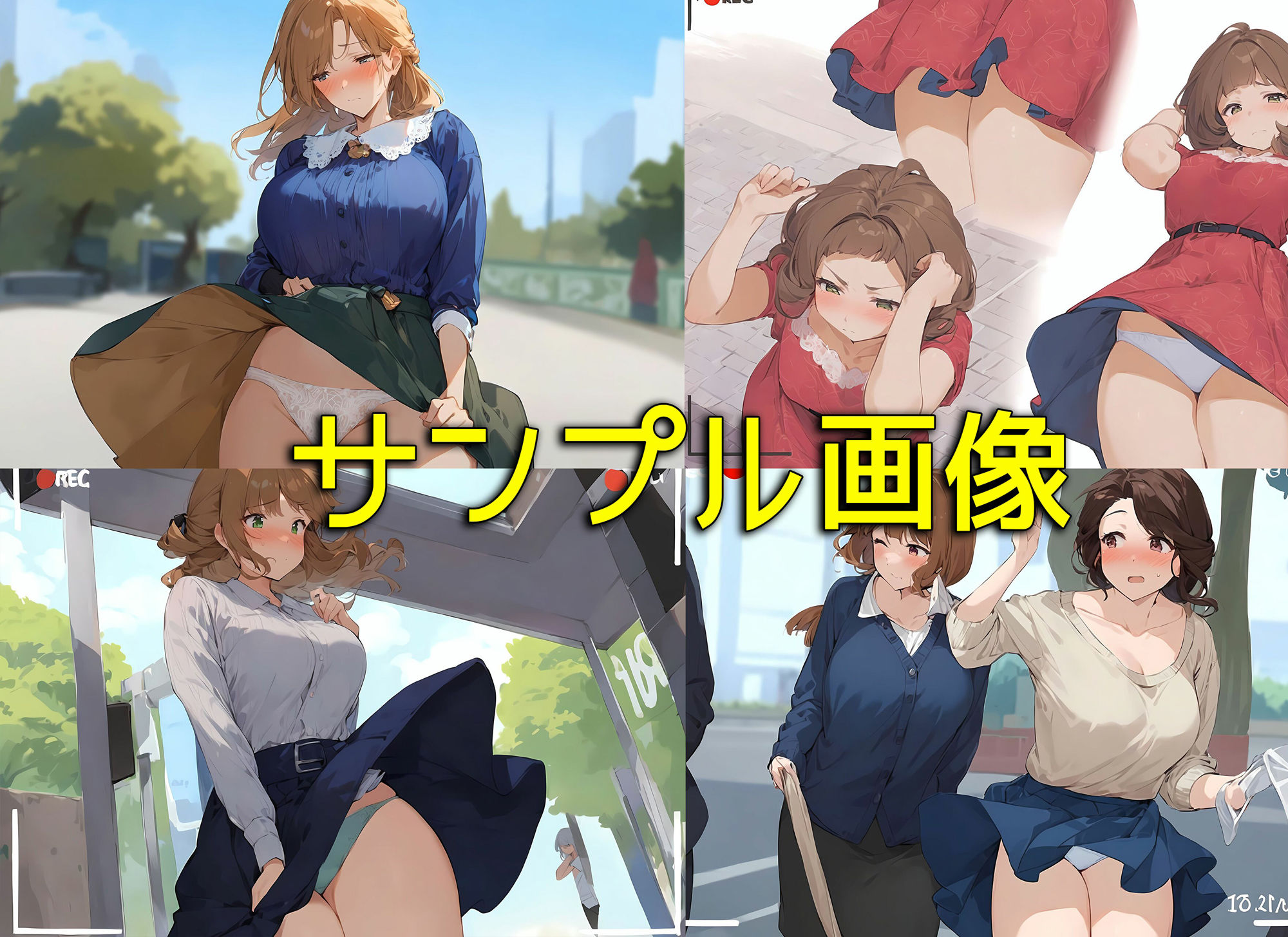 僕はいつも清楚系女子の下着でオナニーをしている3  風でスカートがめくれてしまった編 - サンプル画像 7