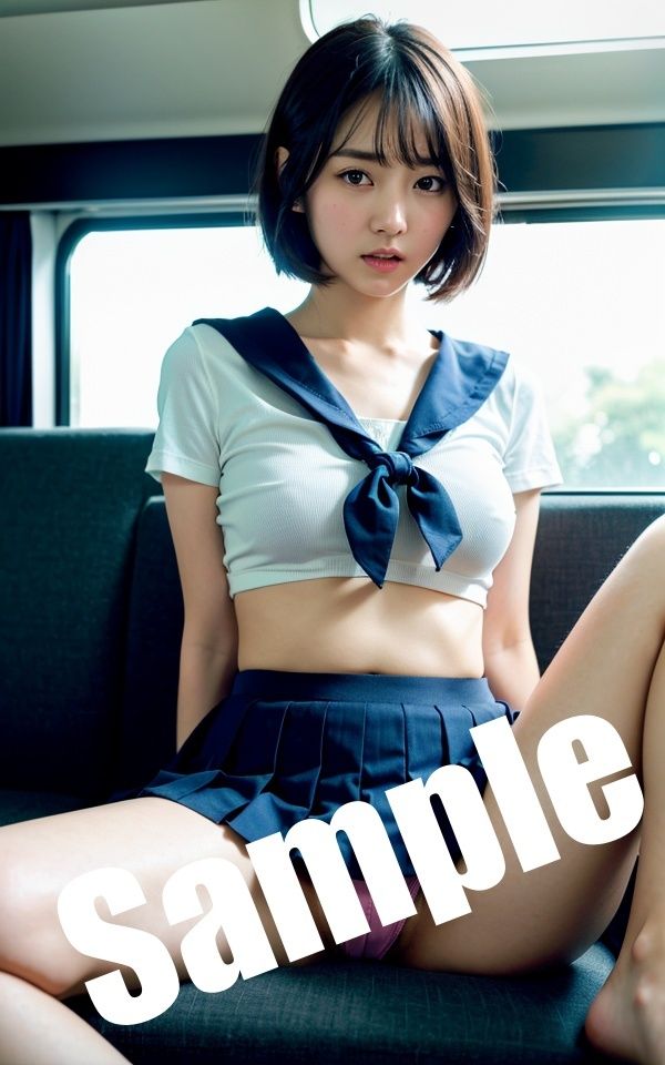淫らな電車通学〜Vol1.セーラー服編〜「エッチなこと、してみたい」 - サンプル画像 4