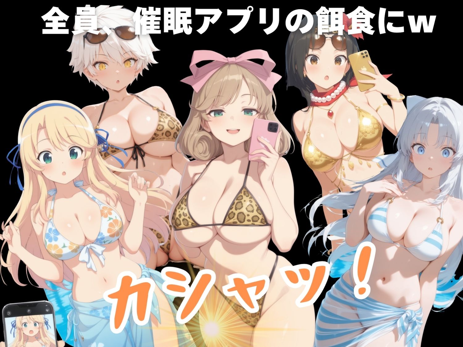 【寝取られ】淫乱カグラ 〜水着 編〜  Vol.1 - サンプル画像 2