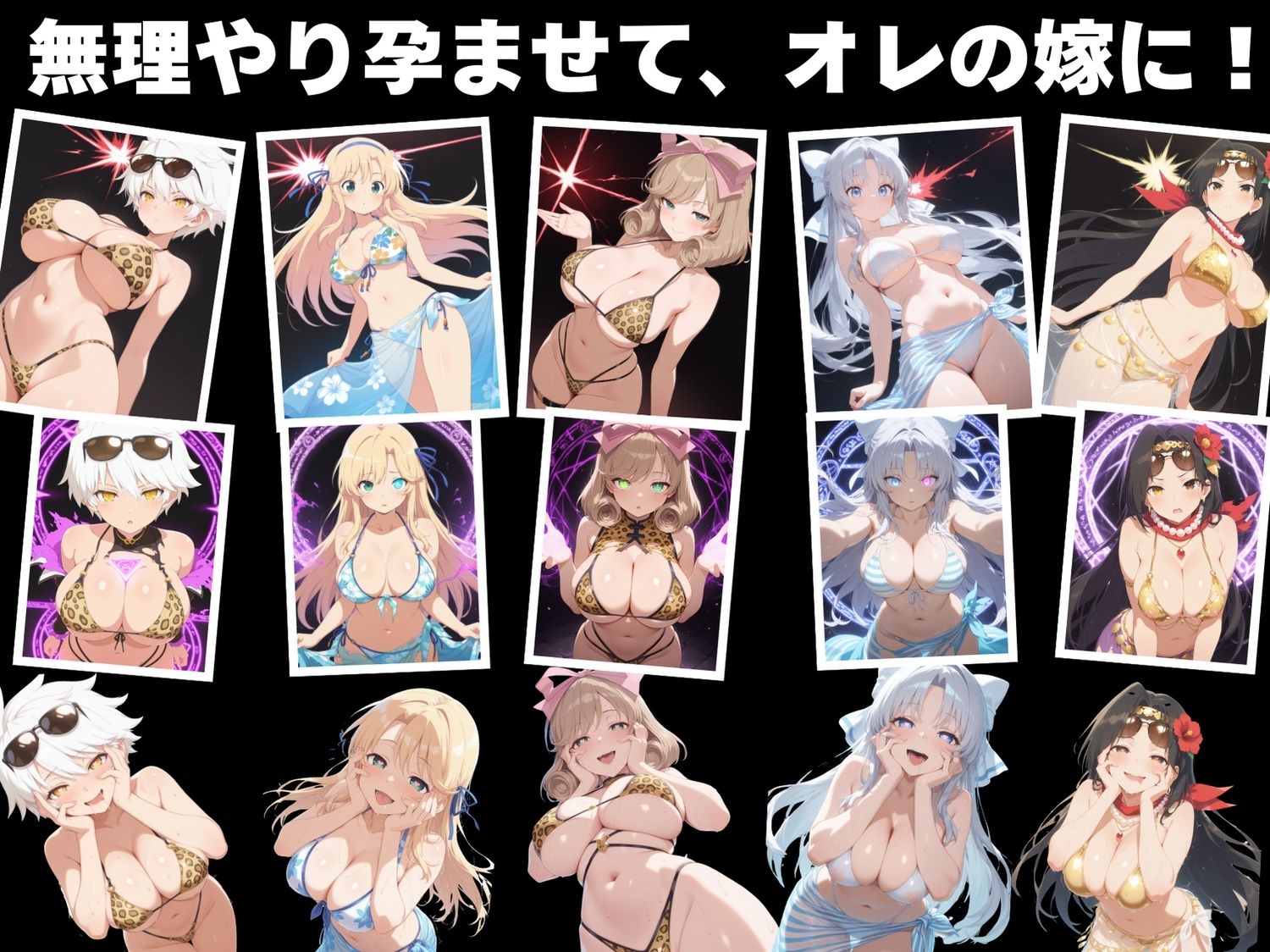 【寝取られ】淫乱カグラ 〜水着 編〜  Vol.1 - サンプル画像 3