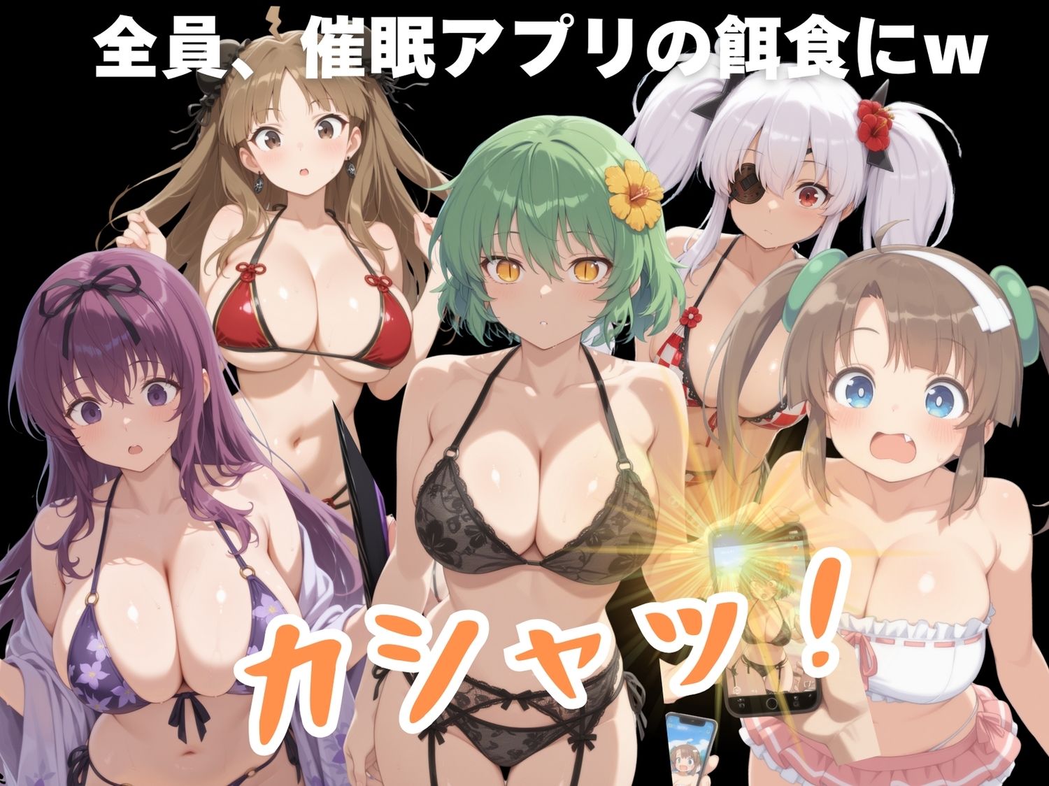 【寝取られ】淫乱カグラ 〜水着 編〜  Vol.2 - サンプル画像 2