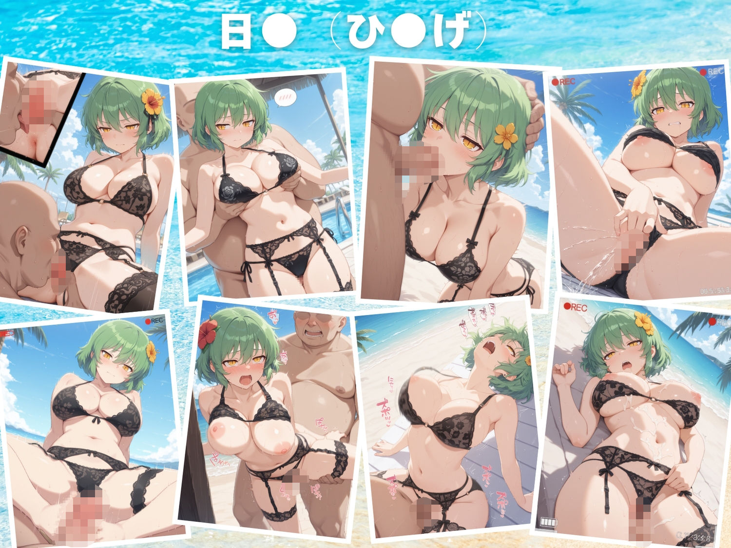 【寝取られ】淫乱カグラ 〜水着 編〜  Vol.2 - サンプル画像 4