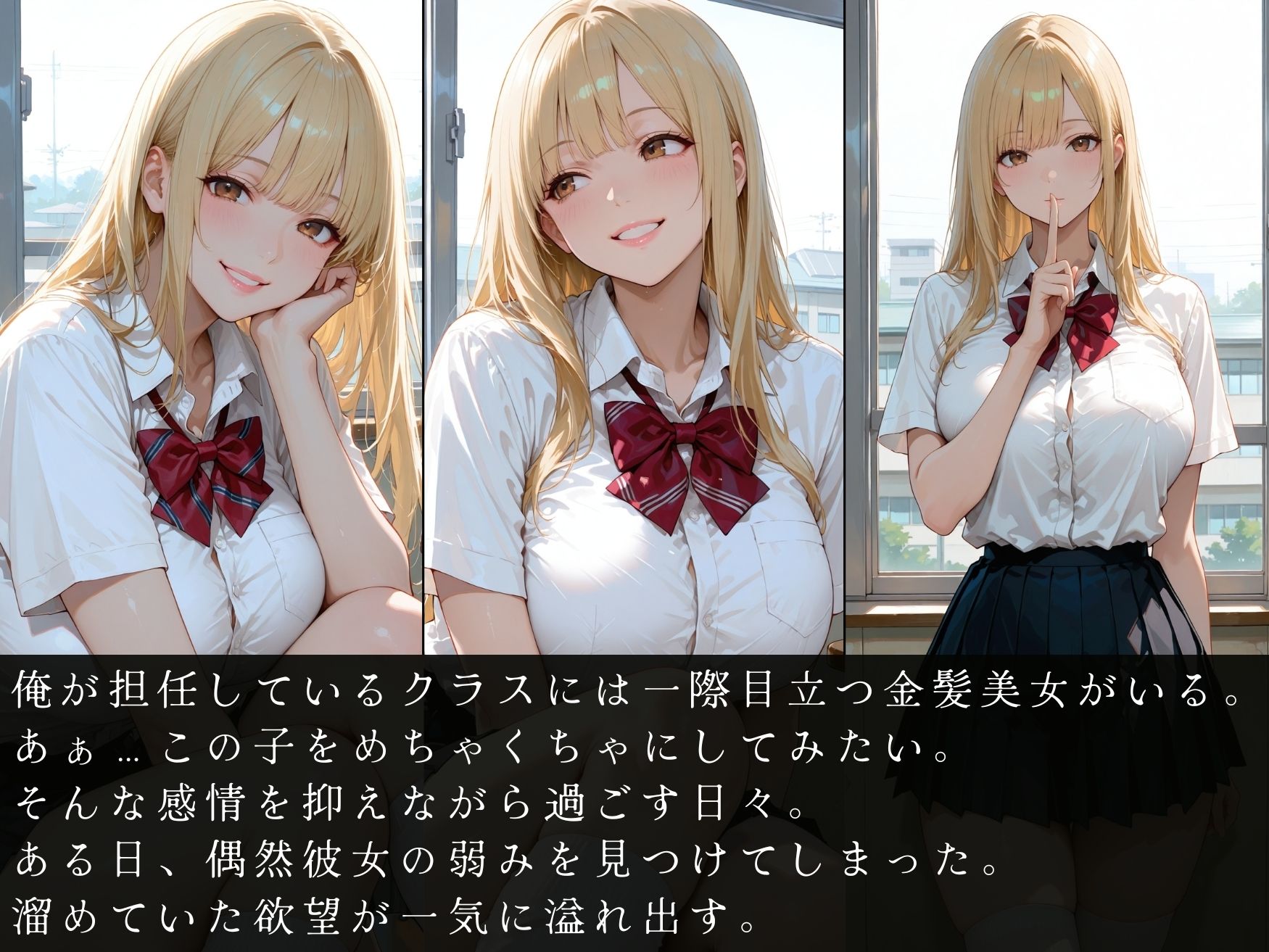 壊された日常〜金髪女子校生を縛り上げ生ハメ調教〜 - サンプル画像 1