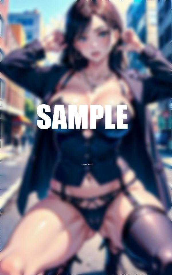 ガーターベルト美女たち街で逆ナン男狩り - サンプル画像 4