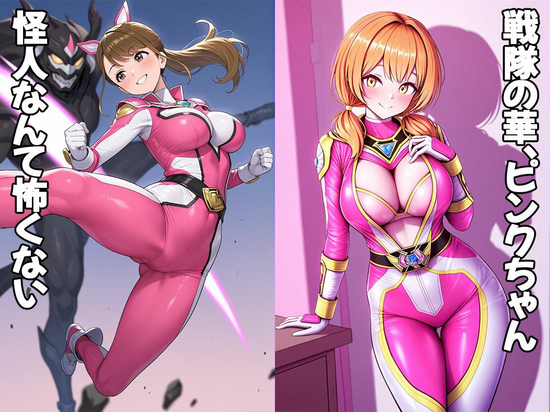 戦隊ピンク敗北（CG100枚） - サンプル画像 1