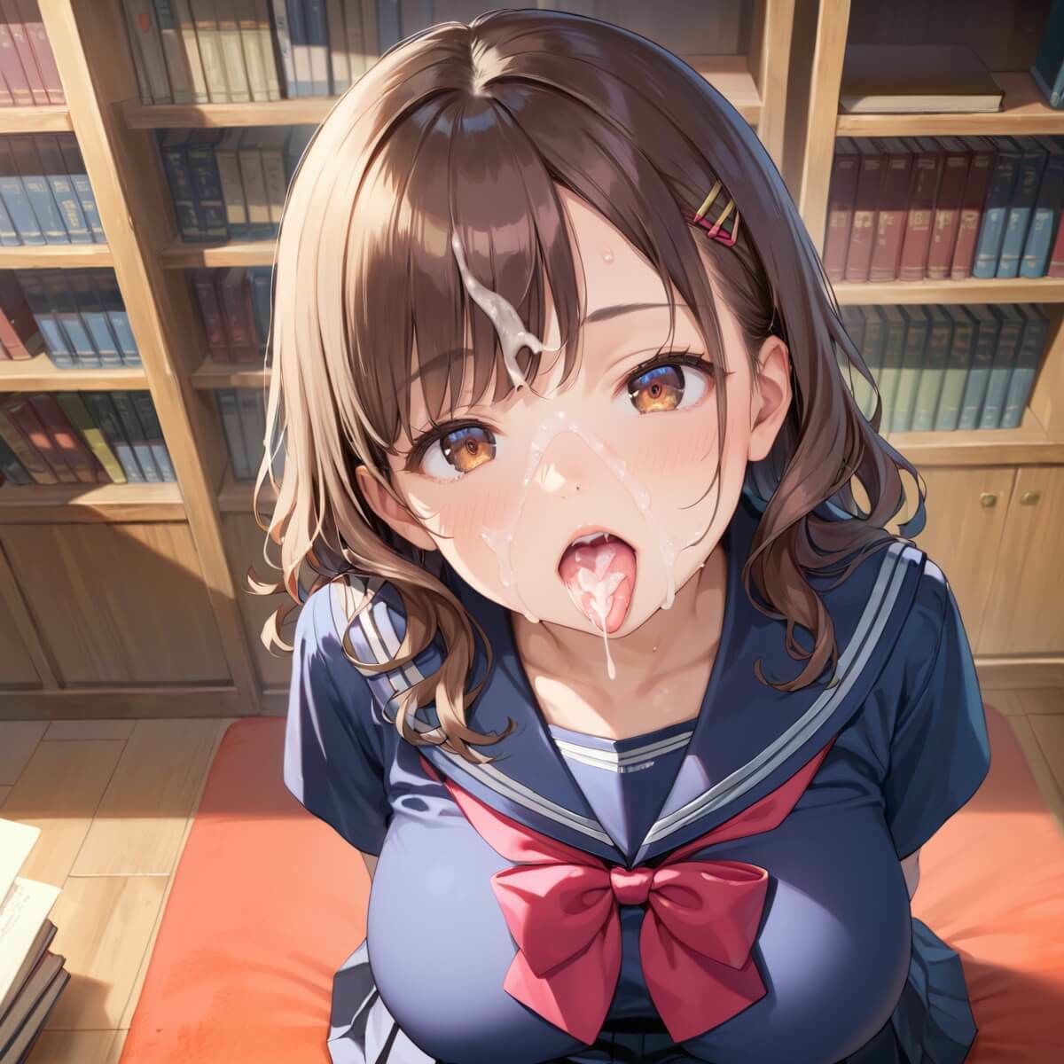 読書よりも性欲です！！〜うちの図書委員がエロ過ぎる！〜7【厳選200枚収録】 - サンプル画像 7