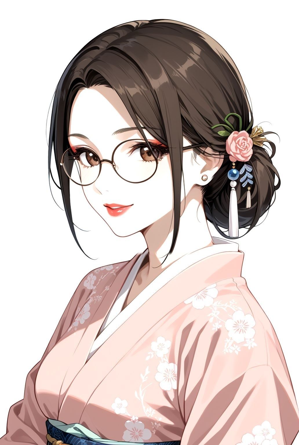 和服×巨乳×熟女の極上三拍子！秘湯旅館で交わる濃密夜【AIアートCG集】 - サンプル画像 2