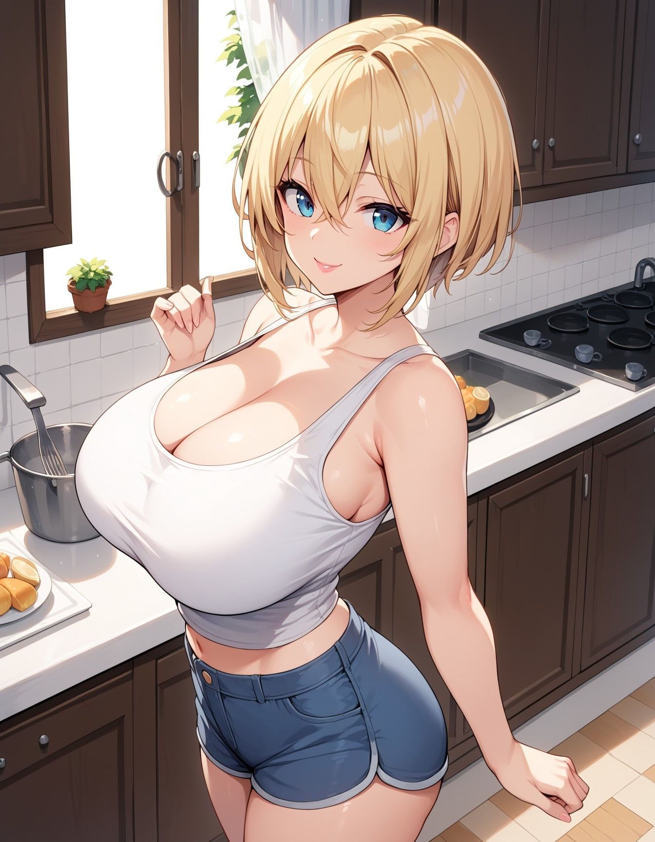 コスプレ不倫せっくすにハマる巨乳人妻さん - サンプル画像 1