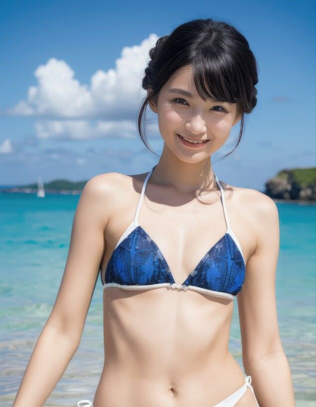 美魔女ビーチグラビア 〜AI美女 水着写真集100枚セット〜 - サンプル画像 5