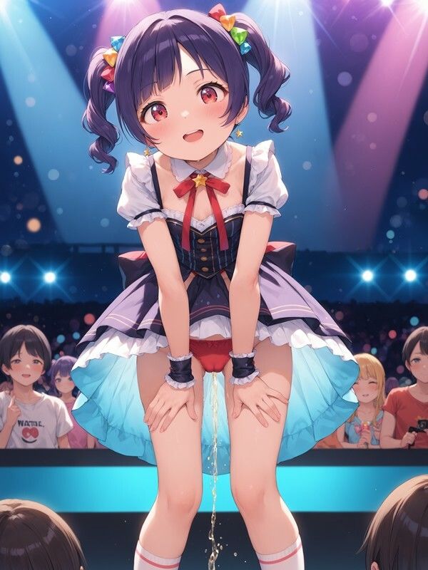アイドルっぽいかわいい女の子がパンツをはいたままおしっこをおもらししている画像集1 - サンプル画像 3