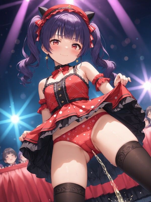 アイドルっぽいかわいい女の子がパンツをはいたままおしっこをおもらししている画像集1 - サンプル画像 6