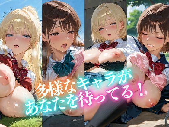 野外制服巨乳 ★巨乳好きのための魅惑的なCG集★ - サンプル画像 10