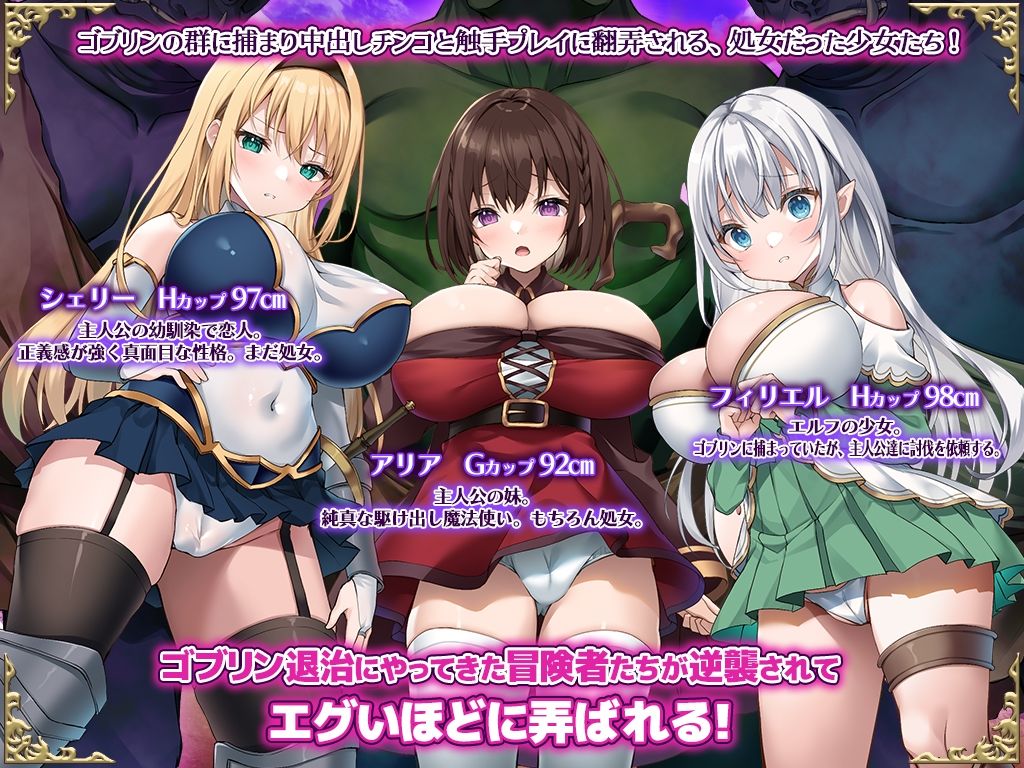 受胎ファンタジー 〜ゴブリン退治に失敗して彼女も妹もバチクソに犯●れ、 亜人の苗床にされたけど嬉しそうに出産カタルシス！〜 - サンプル画像 1