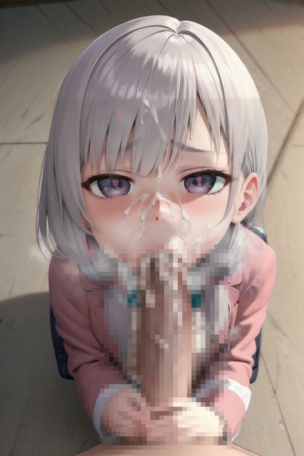 2.5Dドール風少女 フェラチオ特集 - サンプル画像 7