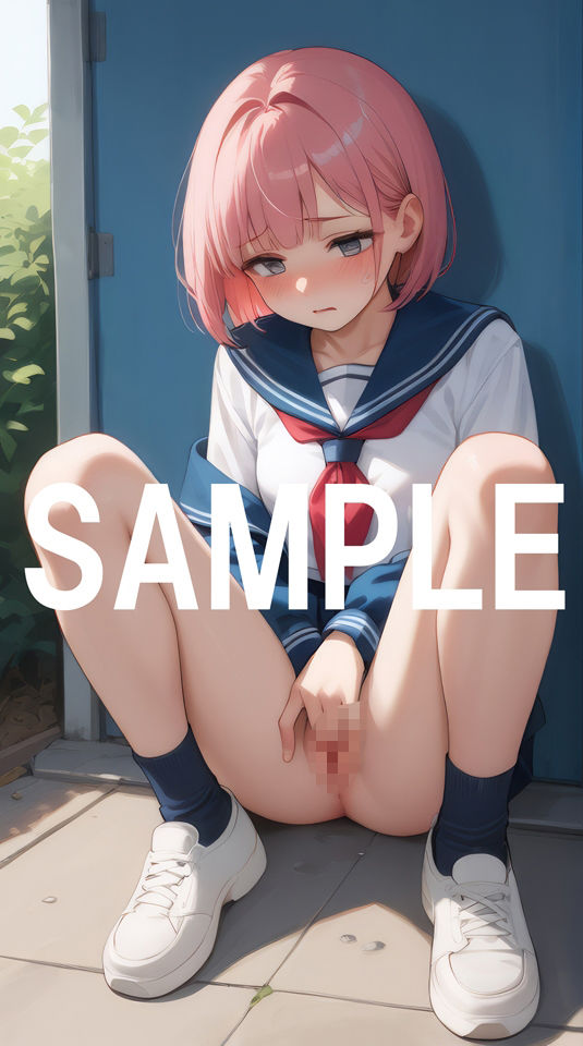 バイトオナニー  セーラー服2 - サンプル画像 1