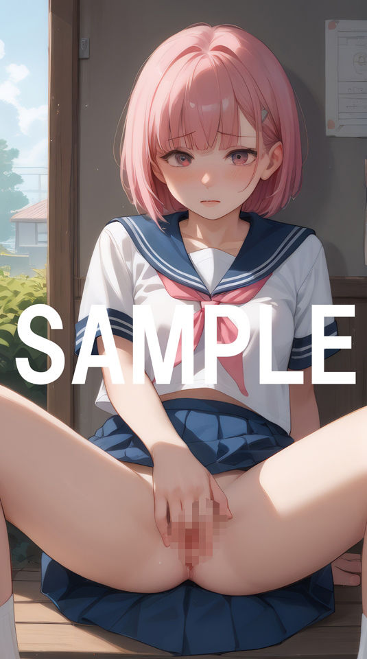 バイトオナニー  セーラー服2 - サンプル画像 2