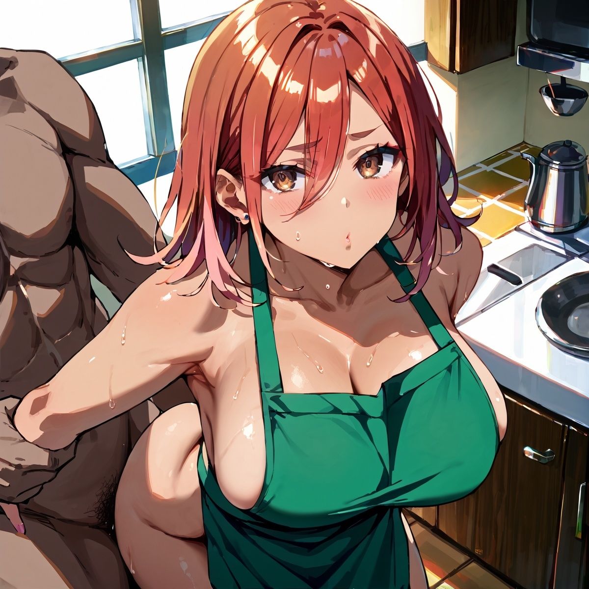 黒ギャル裸エプロンH！【厳選画像377枚】Vol.1 - サンプル画像 7
