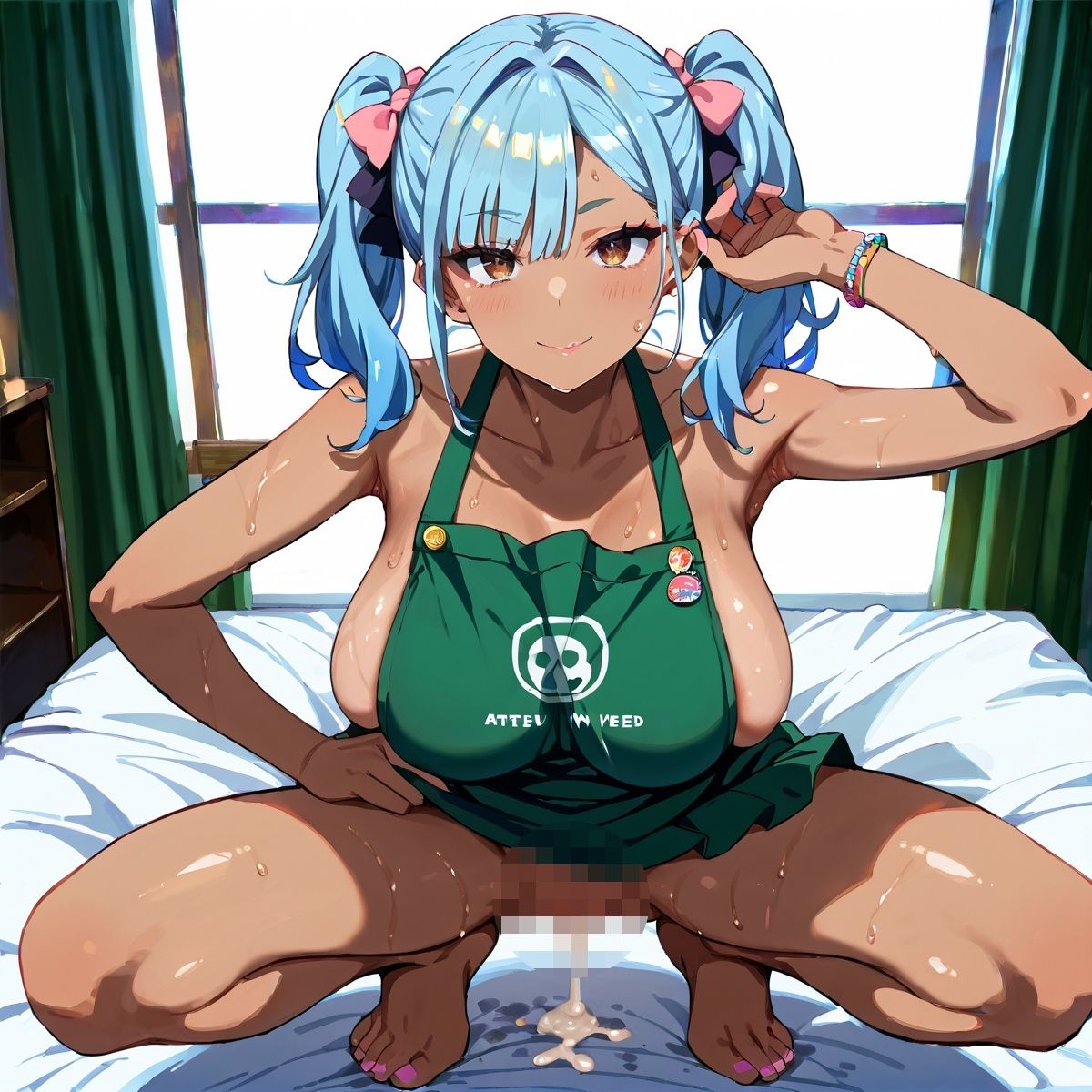 黒ギャル裸エプロンH！【厳選画像377枚】Vol.2 - サンプル画像 2