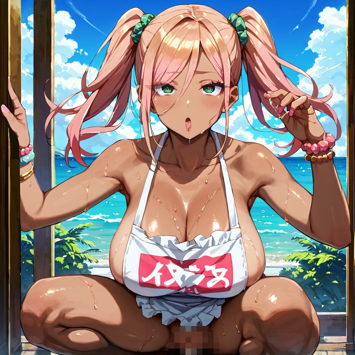 黒ギャル裸エプロンH！【厳選画像377枚】Vol.3 - サンプル画像 5