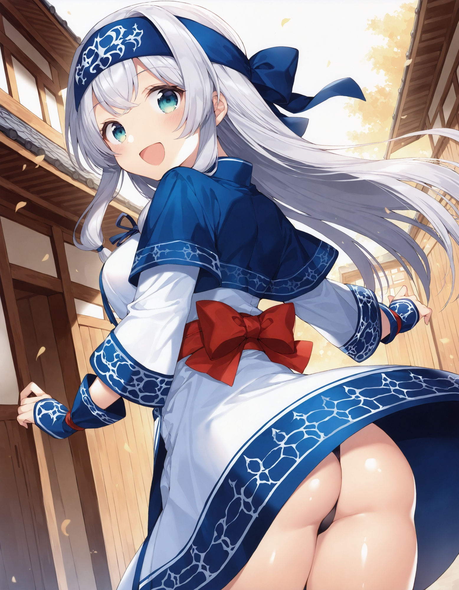 アイヌ風コスでパンチラ - サンプル画像 6