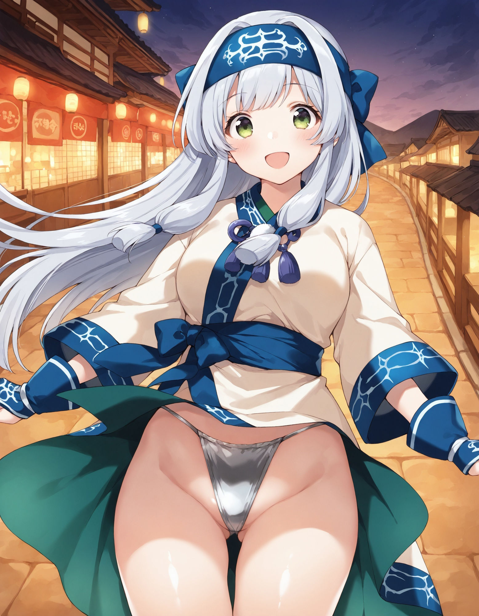 アイヌ風コスでパンチラ - サンプル画像 7