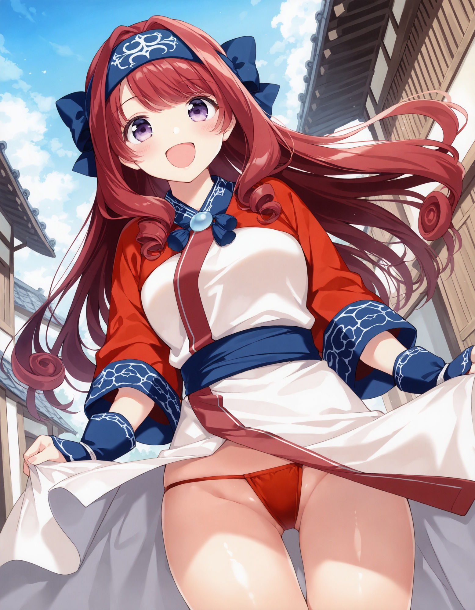アイヌ風コスでパンチラ - サンプル画像 8