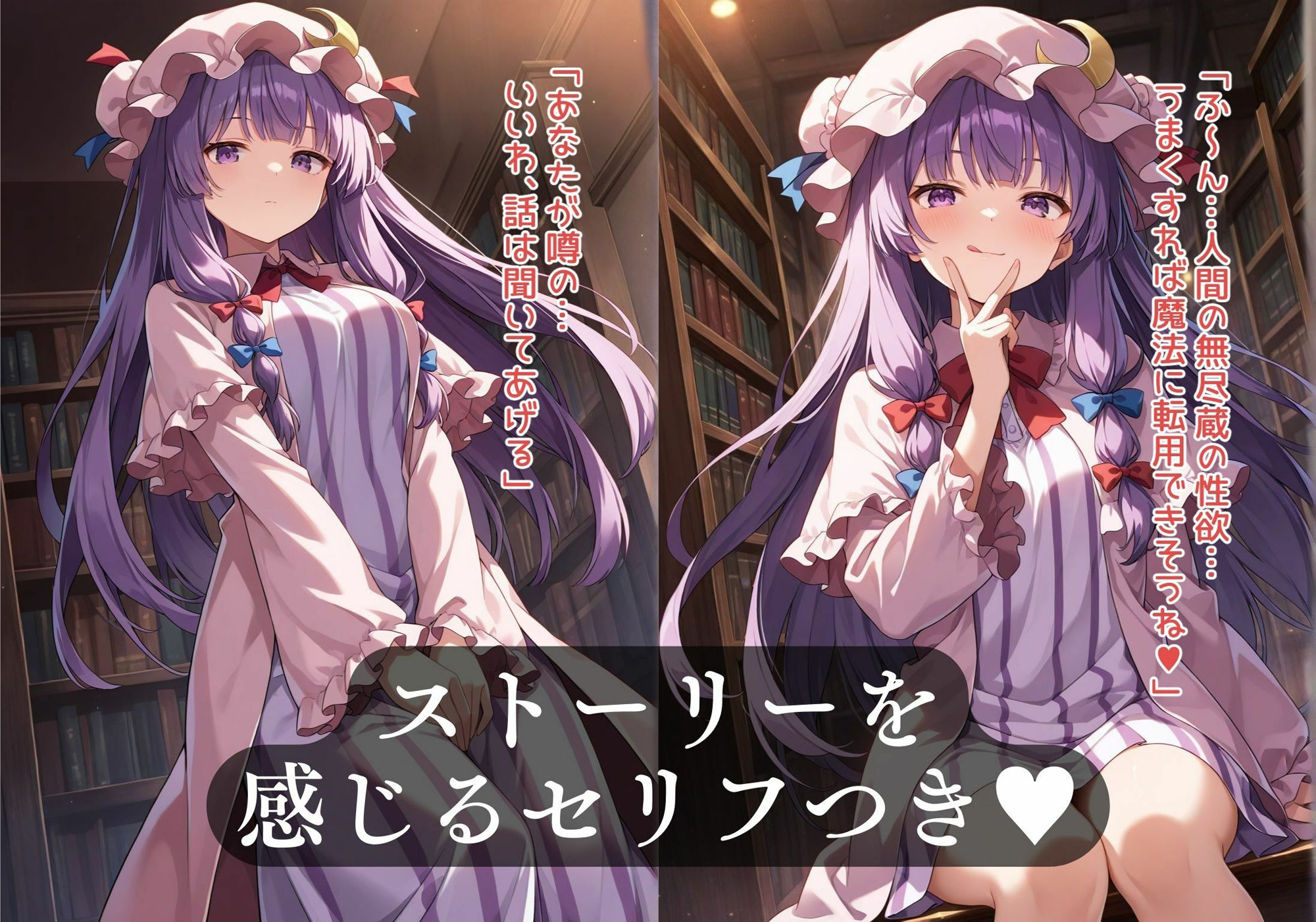 幻想郷交尾録〜パチュリー編〜 - サンプル画像 1