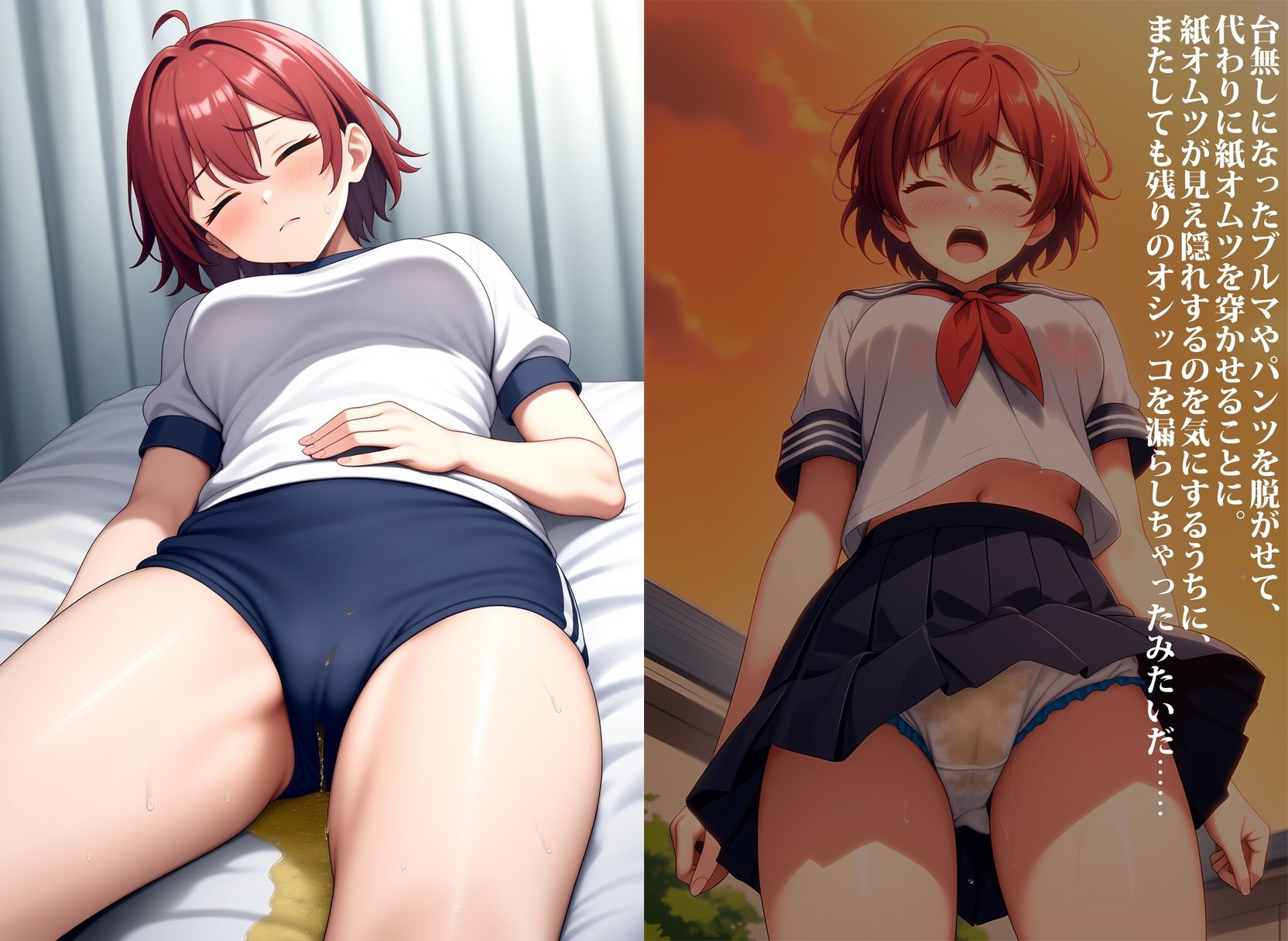生意気ボーイッシュな爆乳幼馴染が、お漏らしマゾになるまで過去改変した件 - サンプル画像 8